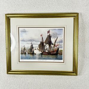 MARK MEYERS "SIR PETER GASTON'S FLEET" LIMITED EDITION FRAMED PRINT 710/950...